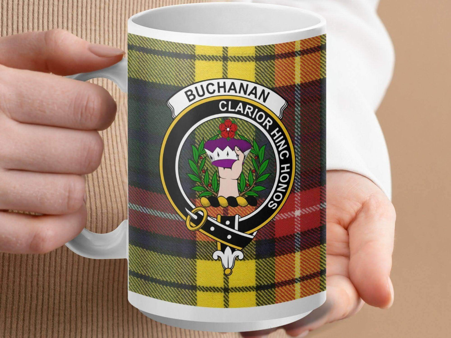 Buchanan Clan Crest Plaid Coffee Mug product