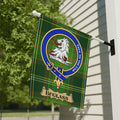 Buglass clan crest tartan garden flag for outdoor display