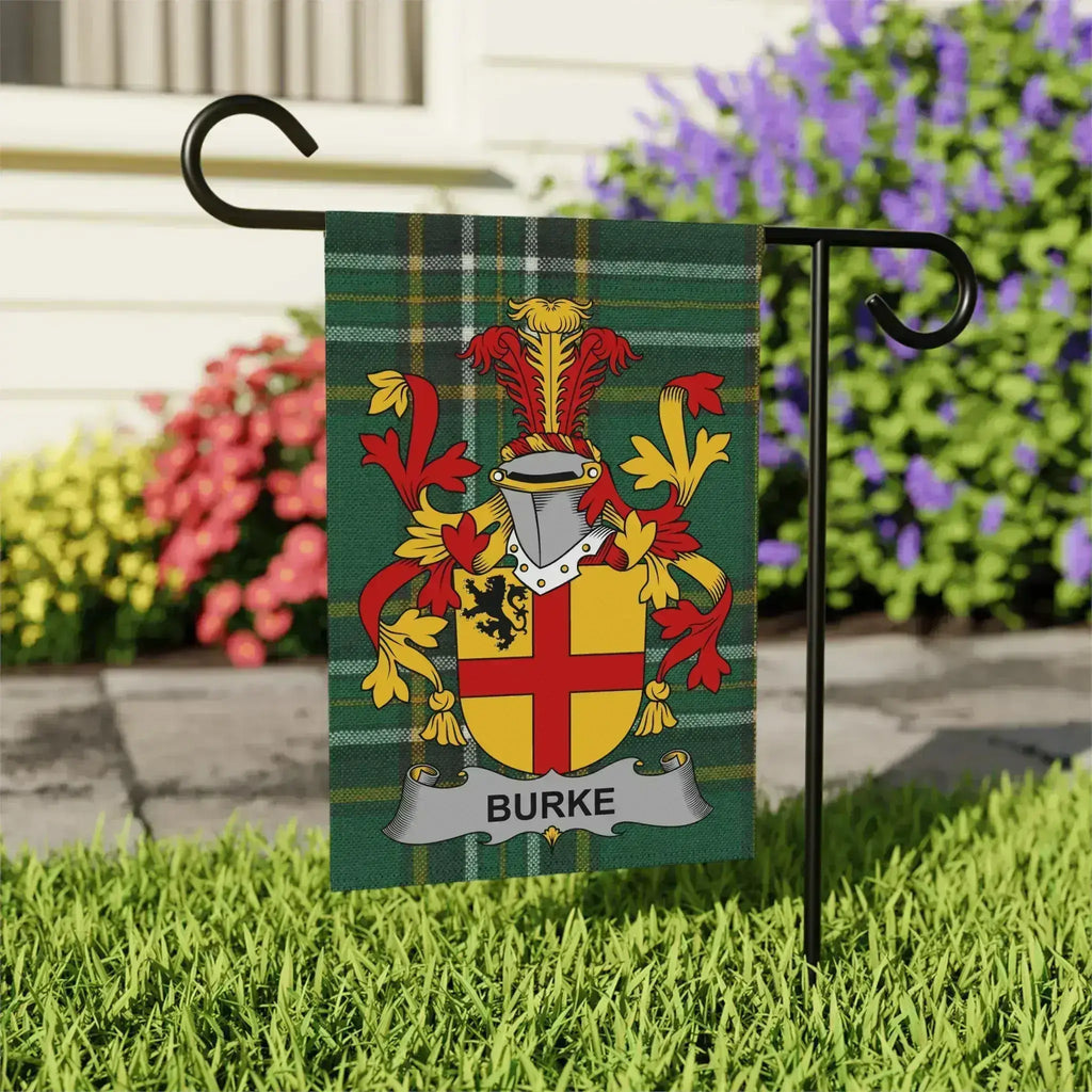 Custom Burke Family Crest Garden Flag product