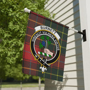 Clan Burnett Tartan Garden Flag – Scottish Crest