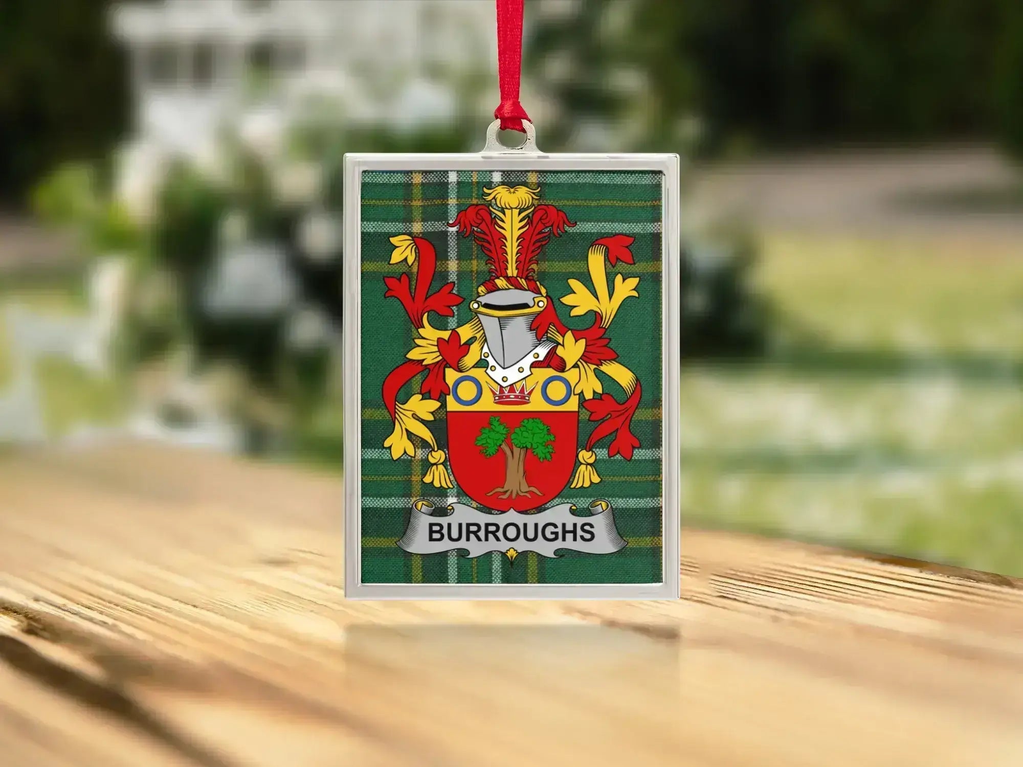 Personalized Family Coat of Arms Shield Ornament product type
