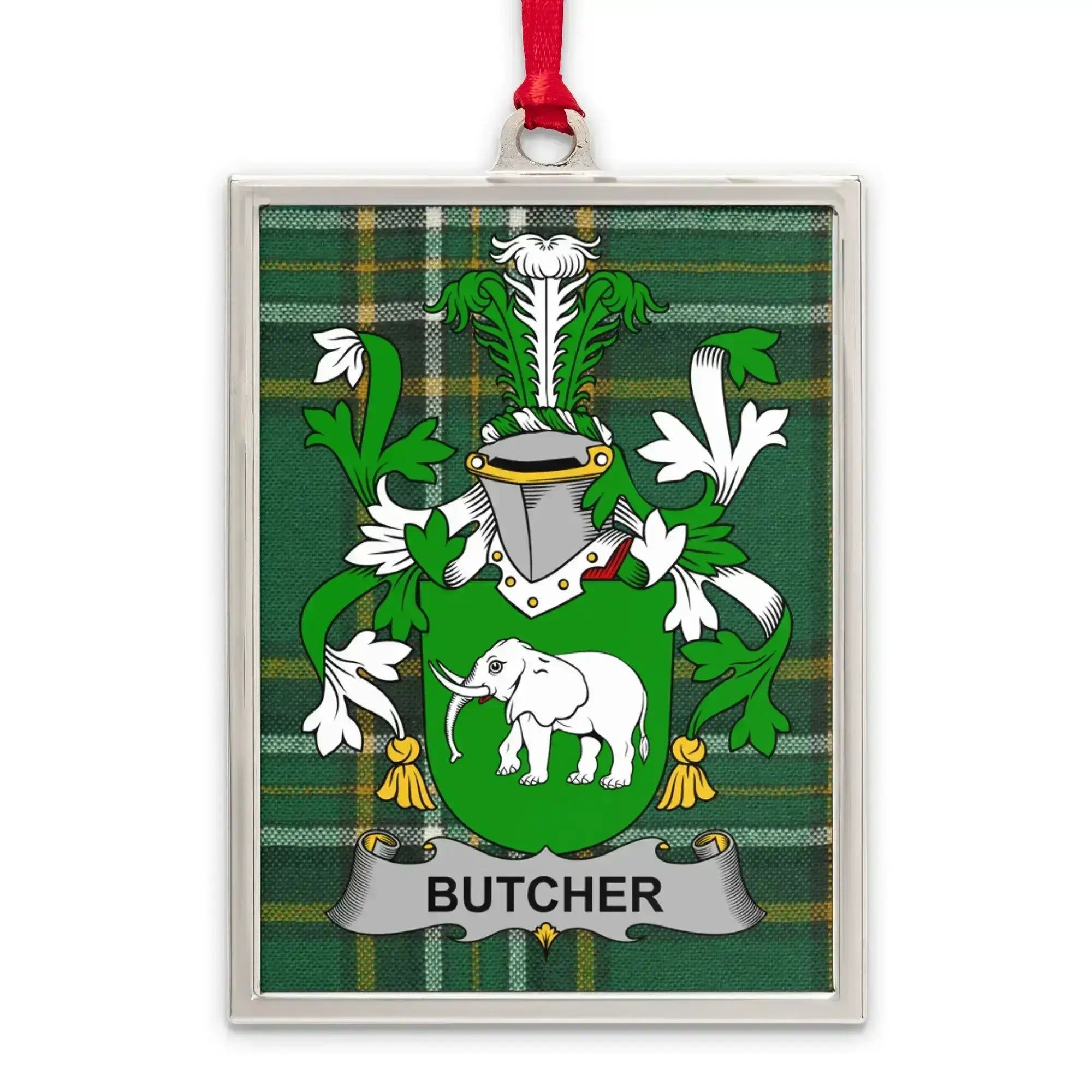 Elegant Butcher Family Crest Plaque for Wall Decor product
