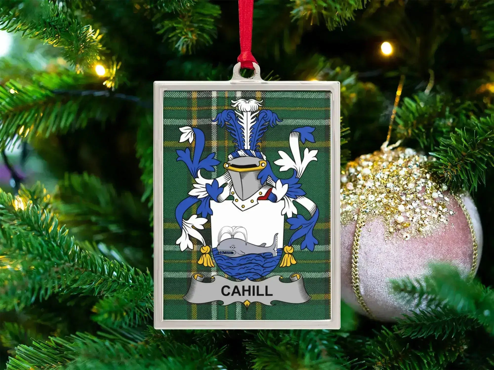 Cahill Family Crest Keepsake Christmas Ornament product type