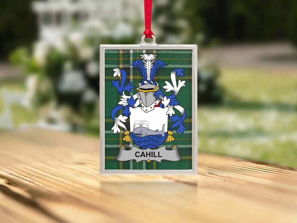 Cahill Family Crest Green Hanging Ornament product