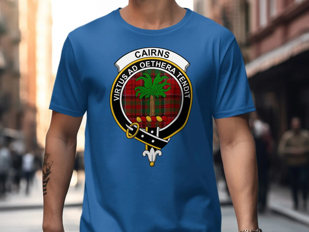 Cairns clan crest T-shirt front view