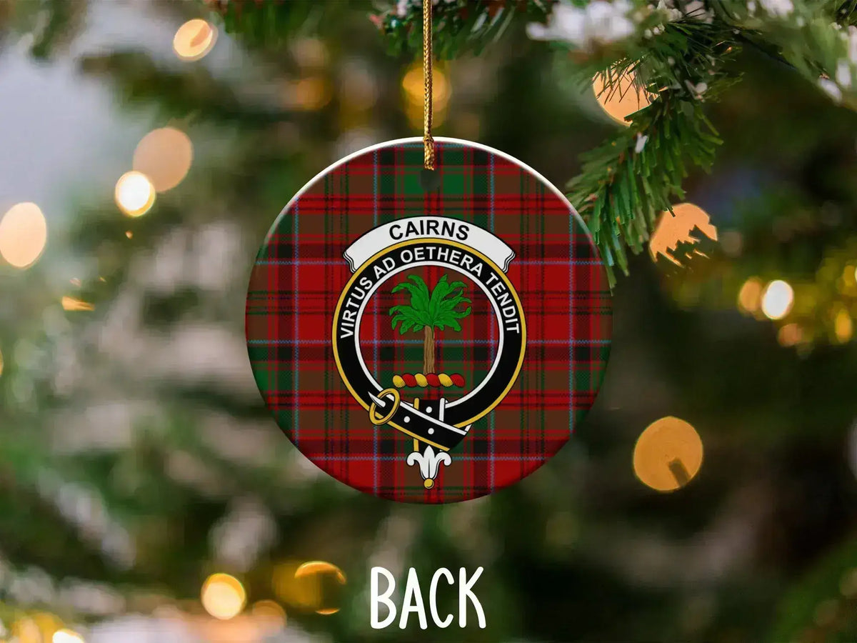 Cairns Virtus Ad Aethera Tendit Christmas Ornament