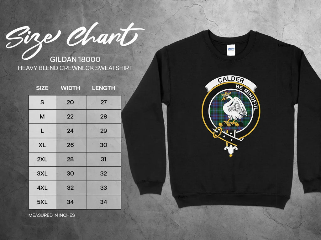 Calder clan crest sweatshirt lifestyle view