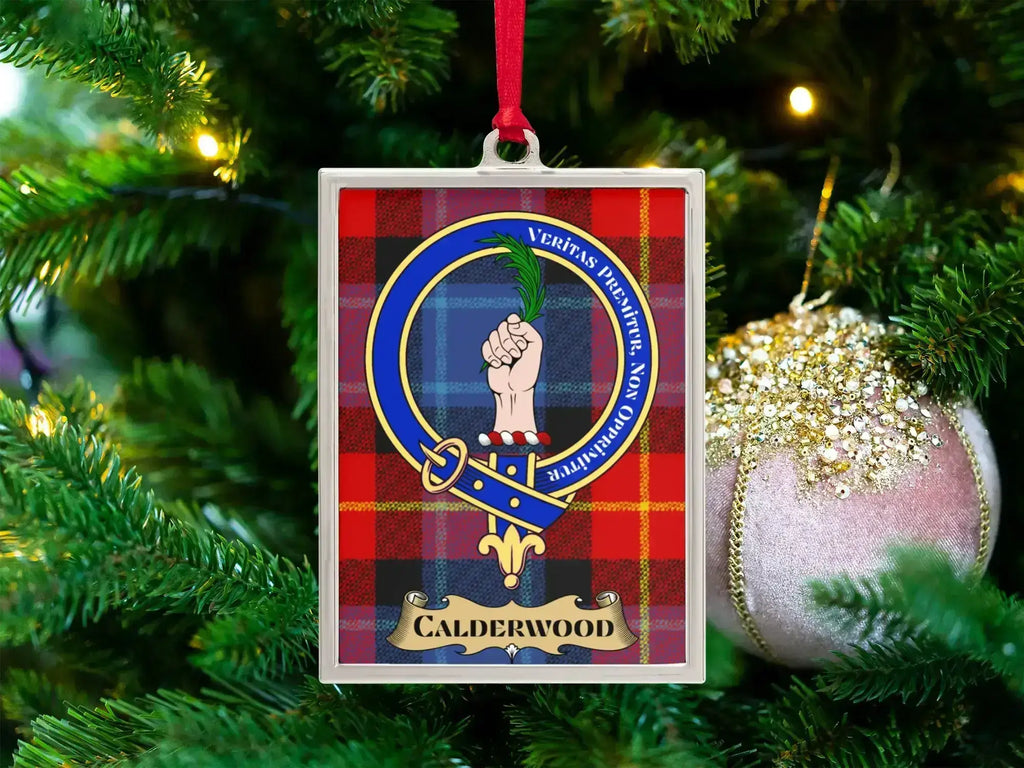 Festive Calderwood Clan Crest Ornament Holiday product