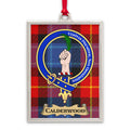 Calderwood Clan Crest Tartan Pattern Ornament product