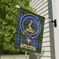 Caldwell clan crest tartan garden flag for outdoor display