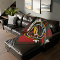 Callander I Mean Well Emblem on Leather Sofa Cover