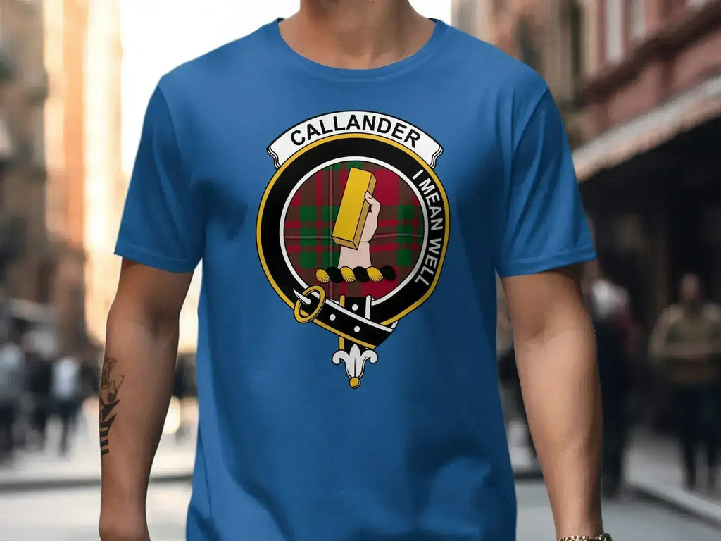 Callander clan crest T-shirt in blue
