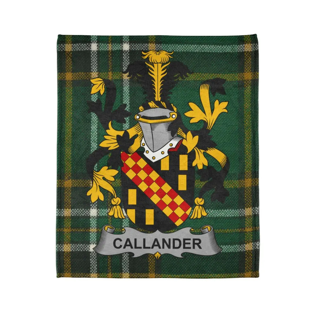 Callander Family Crest Plaid Design Blanket