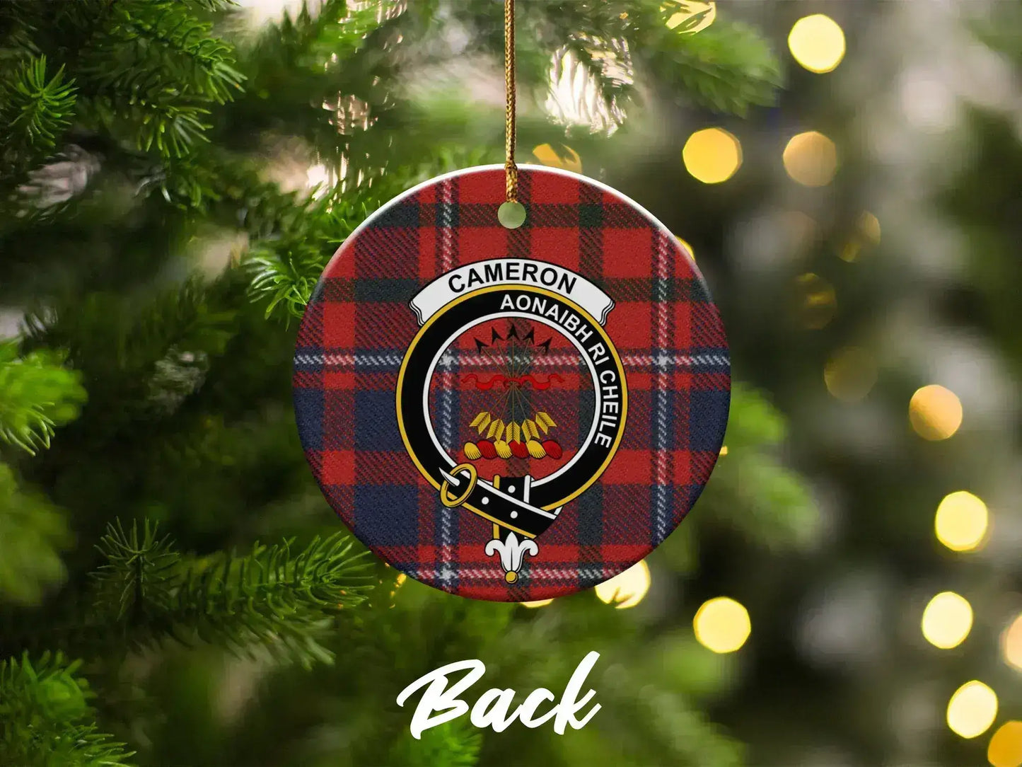 Cameron Tartan Christmas Tree Decoration product