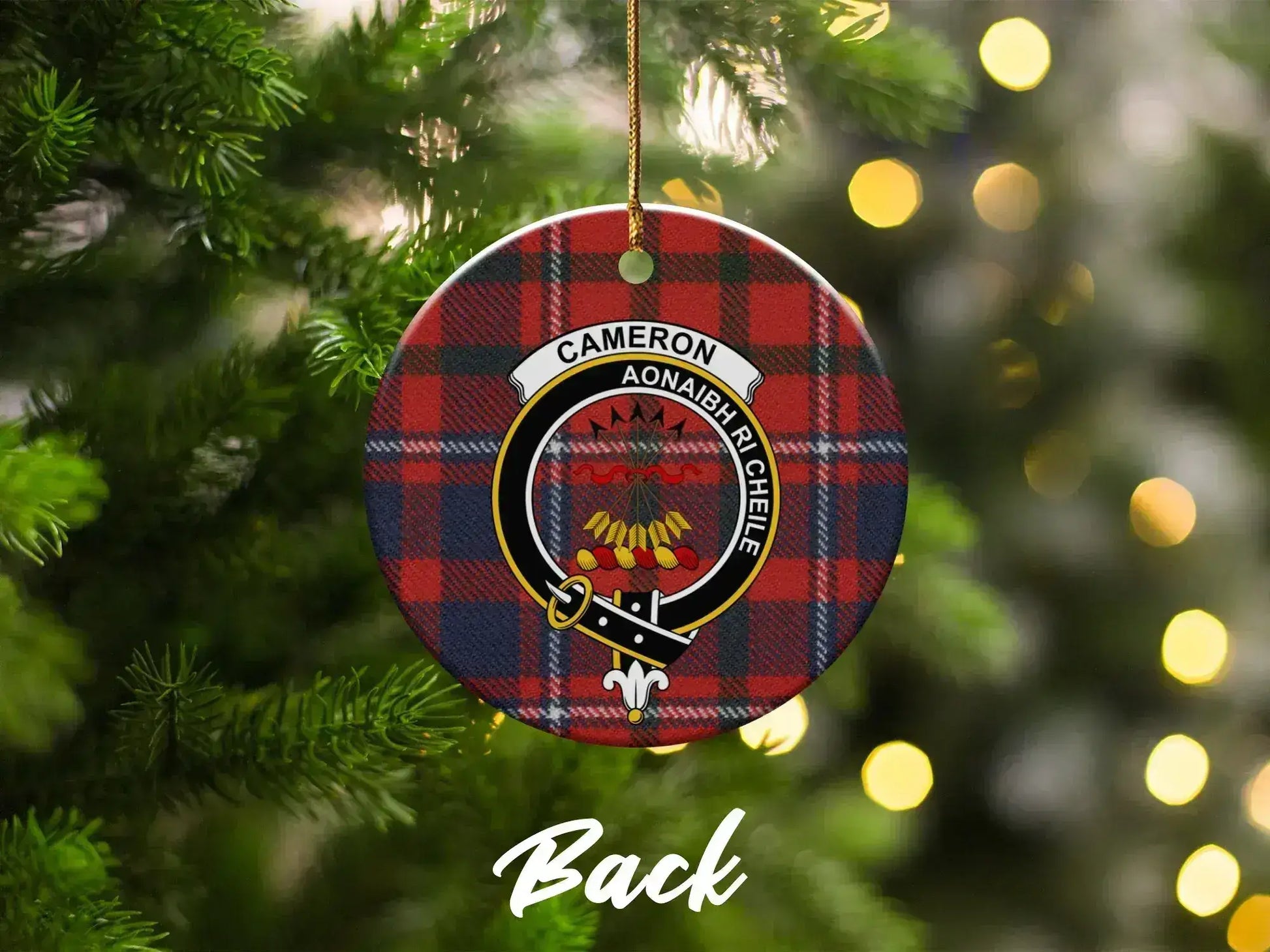 Cameron Tartan Christmas Tree Decoration product