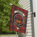Cameron clan crest tartan garden flag 12x18 inches — poly poplin-canvas with red heraldic design
