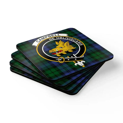Campbell Clan Crest Tartan Coasters set unique product type