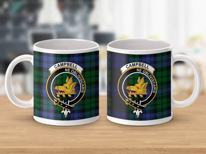 Campbell Clan Crest Tartan Design Coffee Mug product