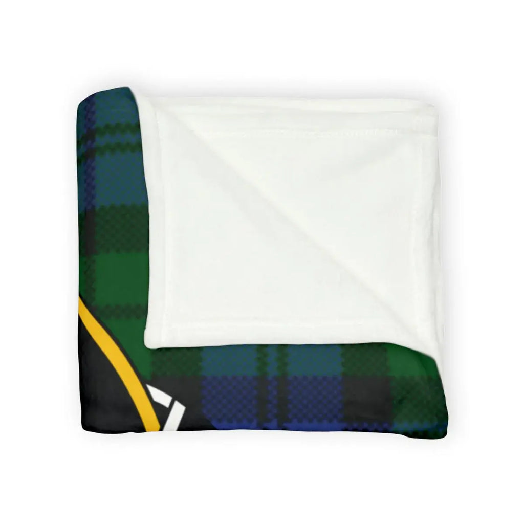 Campbell Ne Obliviscaris throw blanket — lightweight polyester 50x60 with full crest print