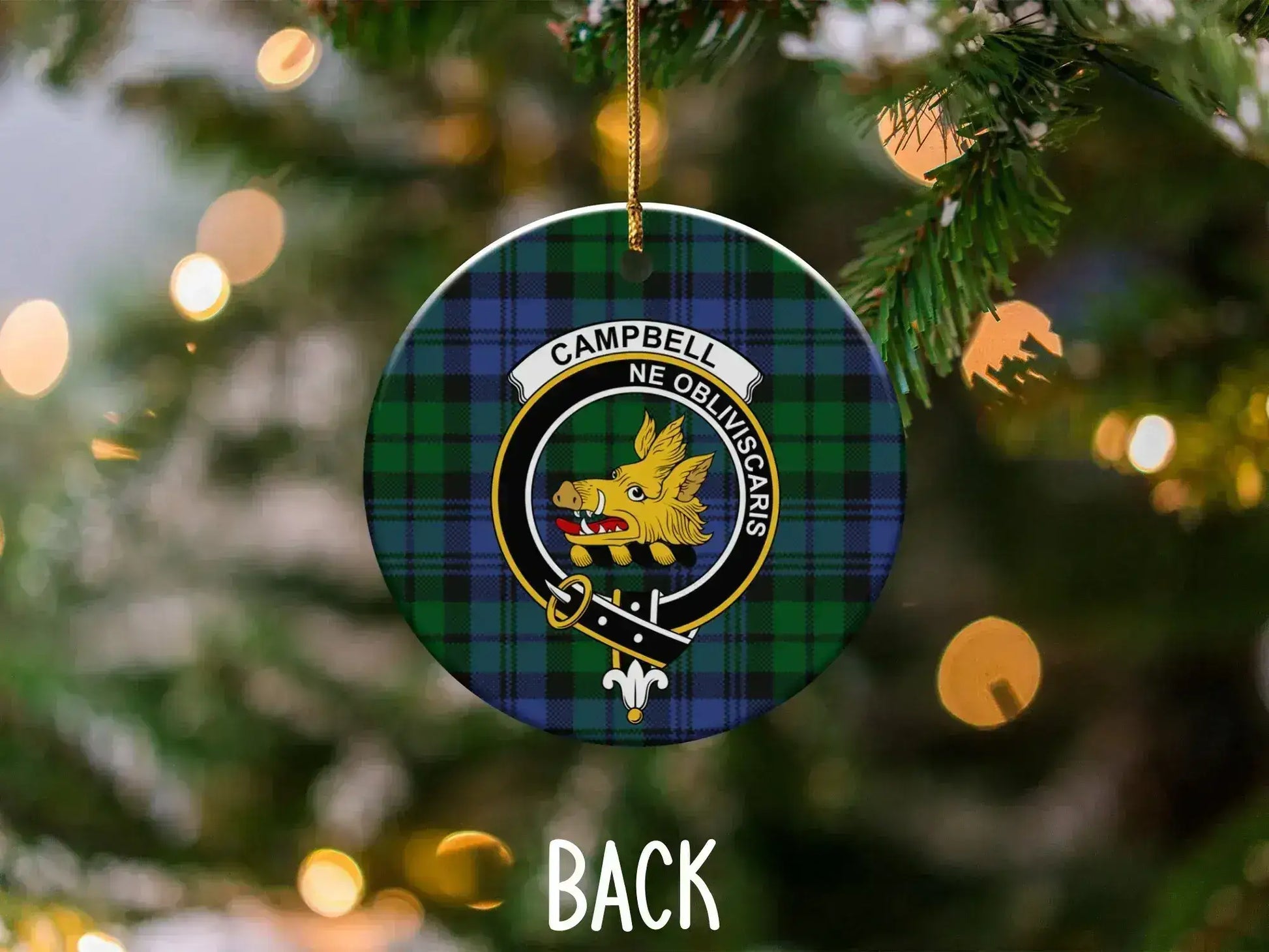 Campbell Ne Obliviscaris Clan Crest Ornament product
