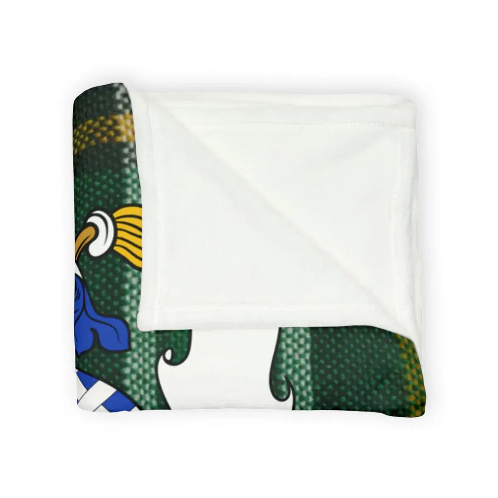 Cozy Fleece Blanket with Colorful Printed Design