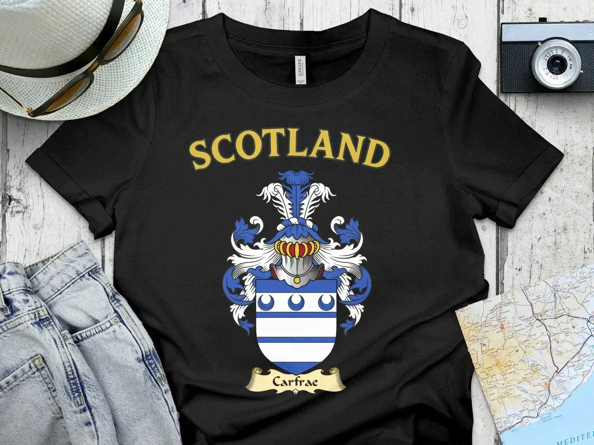 Scotland Carfrae Coat of Arms Design T-shirt product