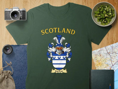 Scotland Family Crest with Blue Shield T-Shirts product