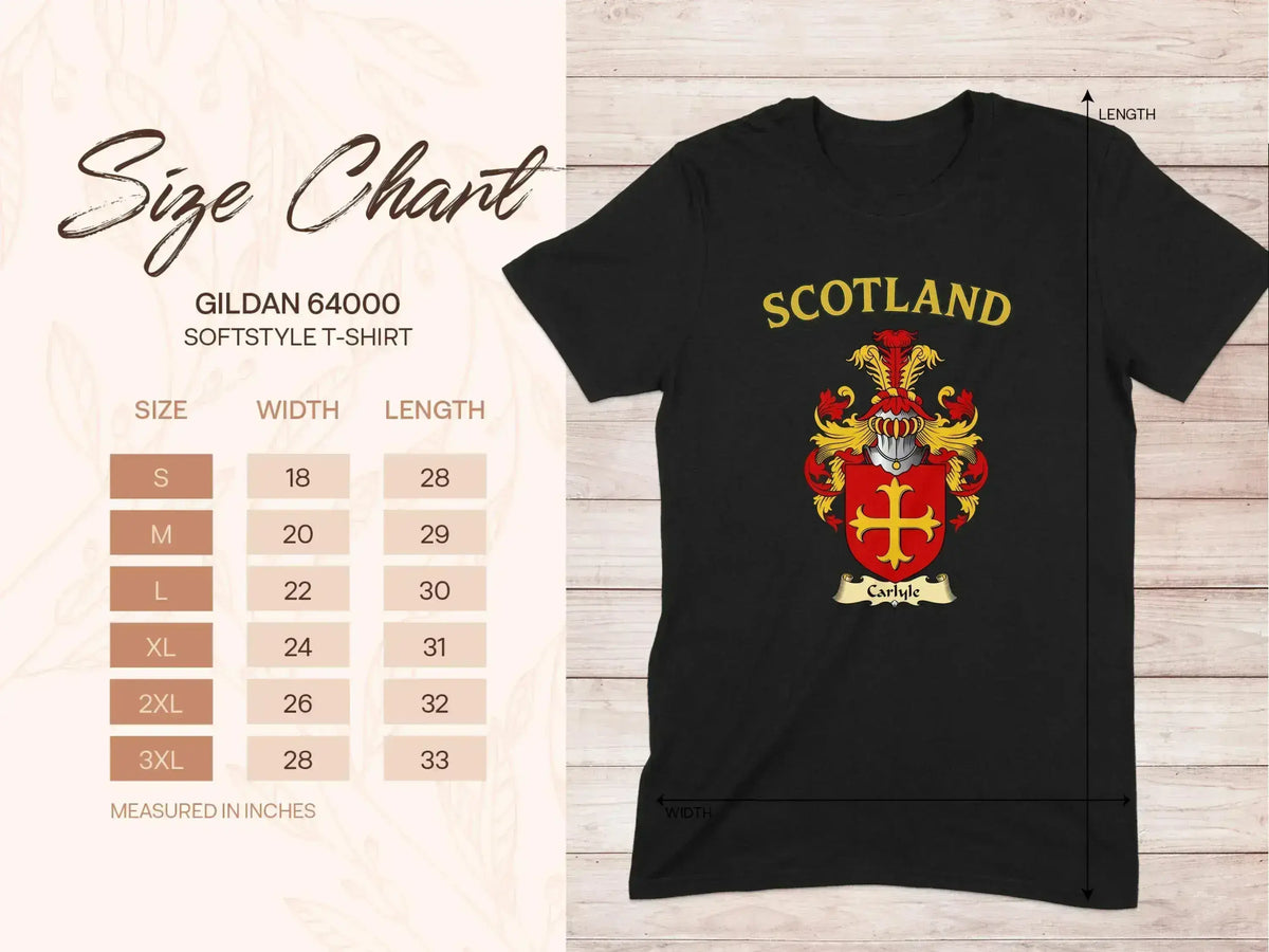 Carlyle Scottish clan T-shirt fit and fabric detail