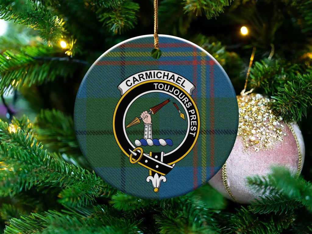 Scottish Clan Crest Tartan Christmas Ornament product