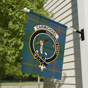 Clan Carmichael Tartan Garden Flag – Scottish Crest