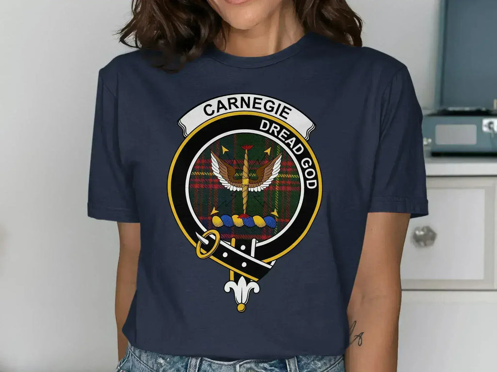 Carnegie clan dread god graphic blue t-shirt — royal blue, unisex fit