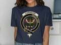 Carnegie clan dread god graphic blue t-shirt — royal blue, unisex fit