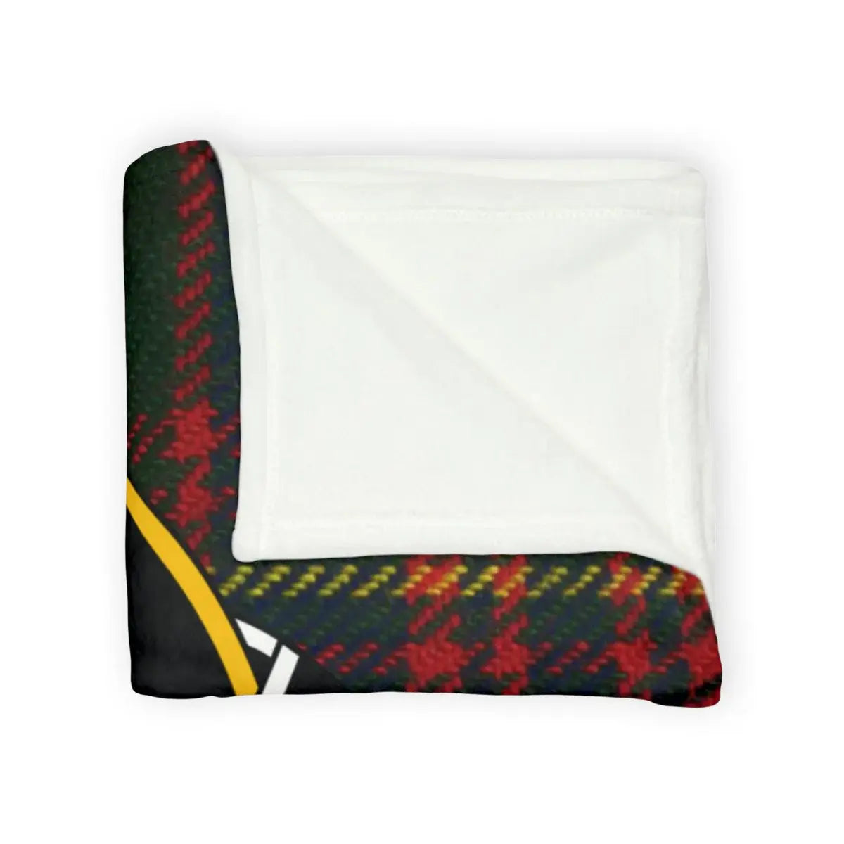 Clan Carnegie red and green tartan plaid throw blanket — cosy everyday use