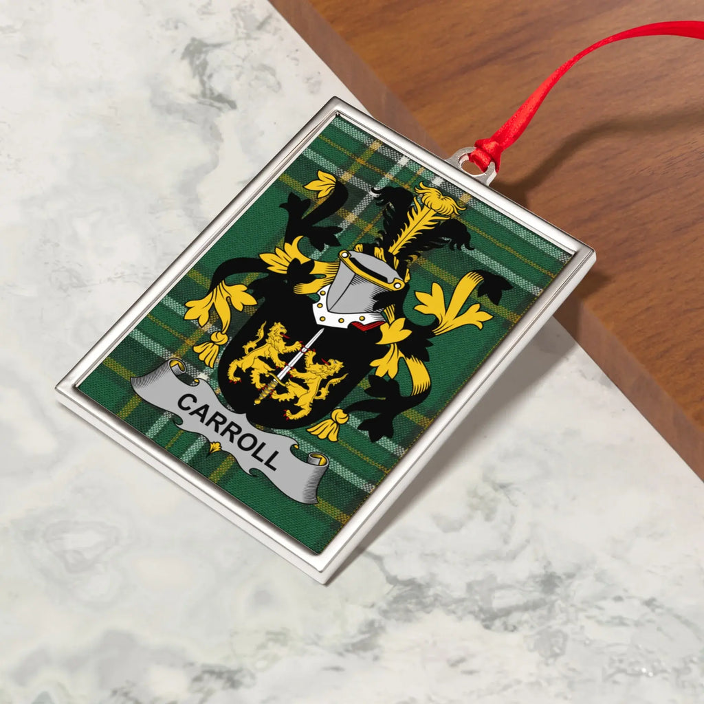 Carroll Family Crest Plaid Design Rectangular Product