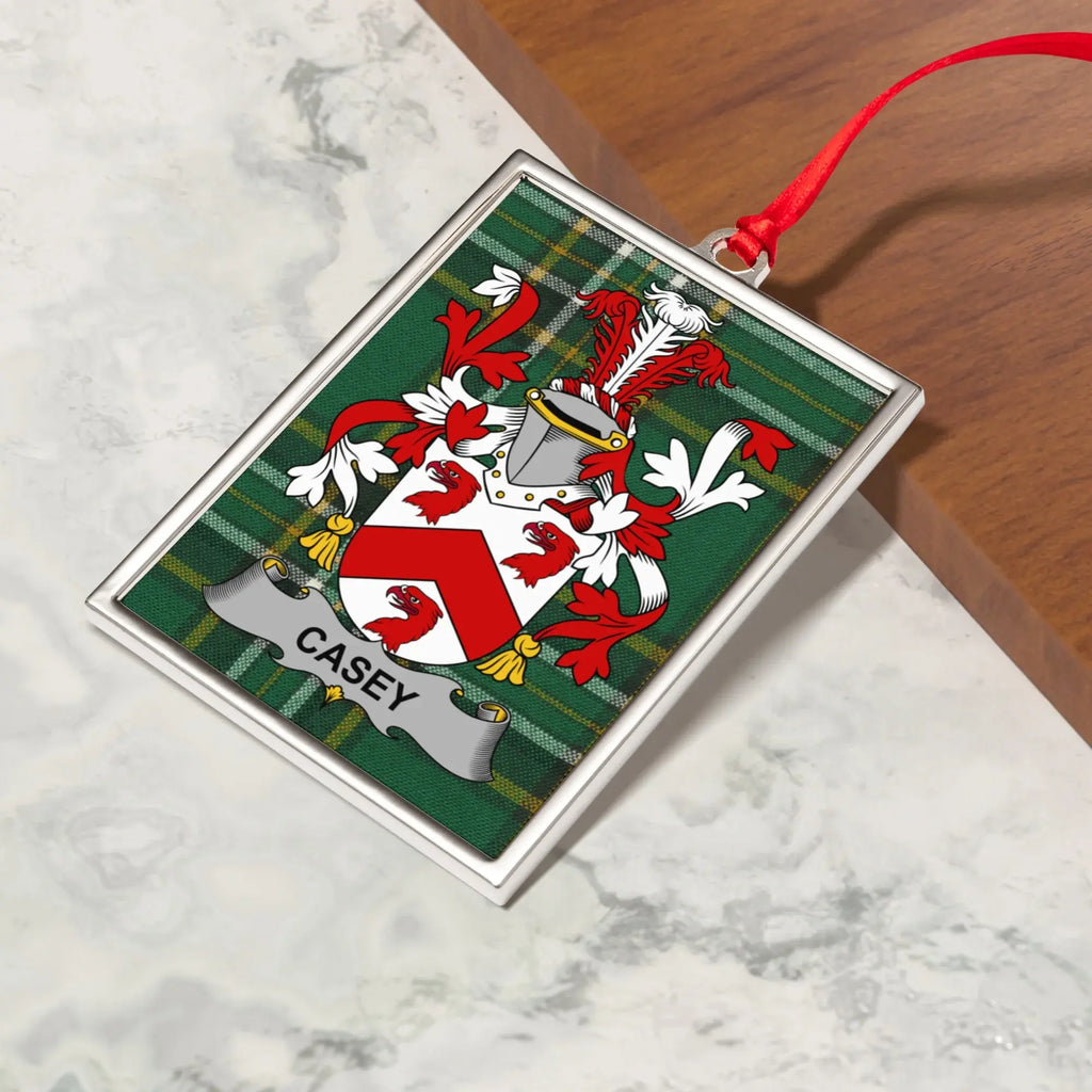 Custom Family Crest Ornament with Personalized Name product type