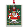 Caulfield Family Crest Plaid Background Hanging product