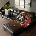 Cozy Red Tartan Custom Couch Cover for Home Decor