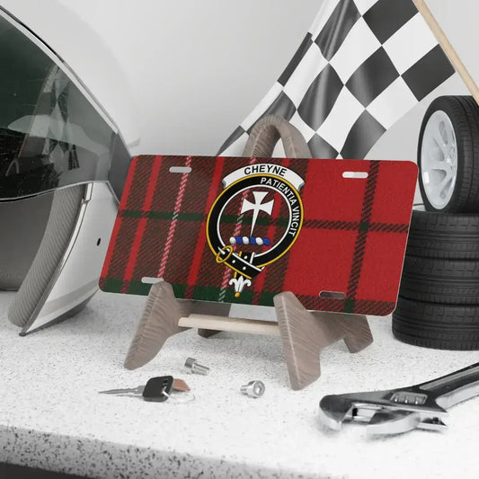 Racing Themed Plaid Design License Plate Frame product