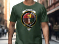 Chisholm tartan clan crest T-shirt in forest green