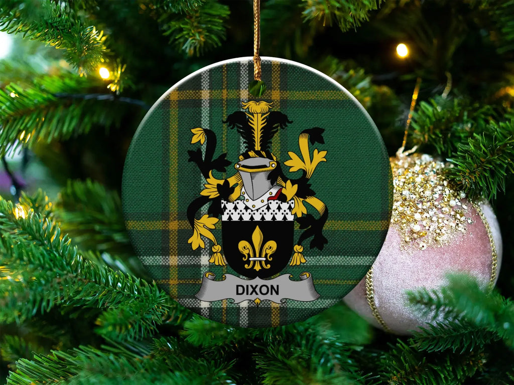 Personalized Family Crest Christmas Tree Ornament