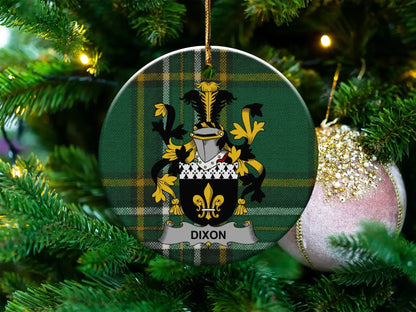 Personalized Family Crest Christmas Tree Ornament