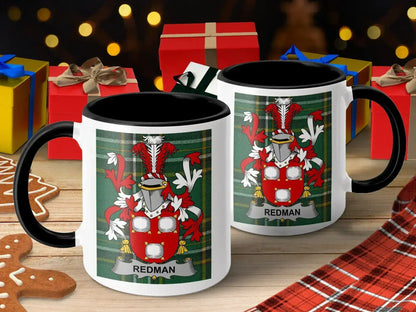 Family Crest Custom Redman Ceramic Coffee Mug product