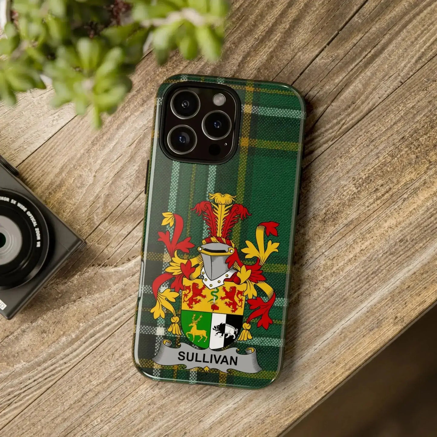 Choose Any Irish Surname Coat of Arms Tough Phone Case 