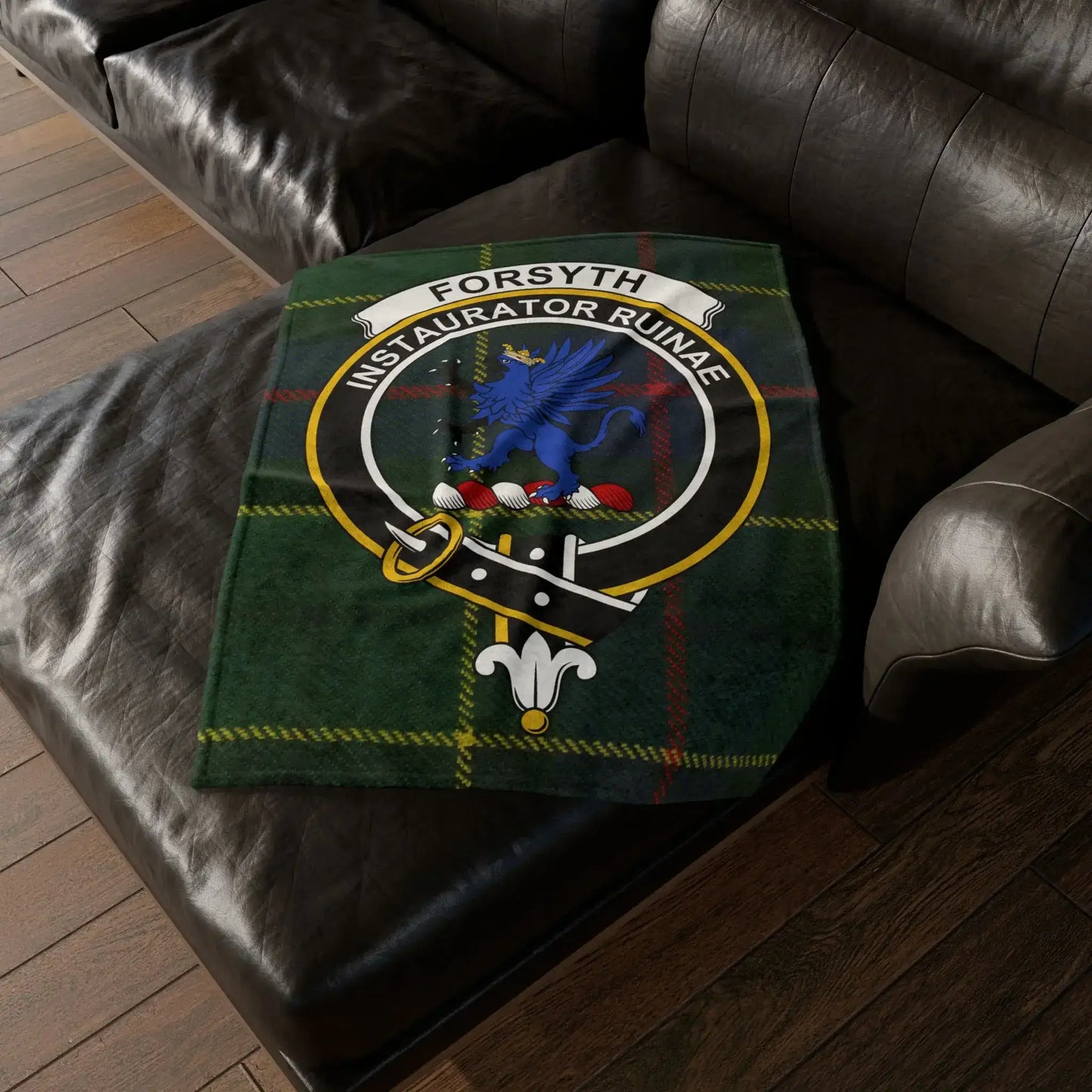 Choose Any Scottish Clan Crest Blanket – Scottish Heritage Fleece Throw