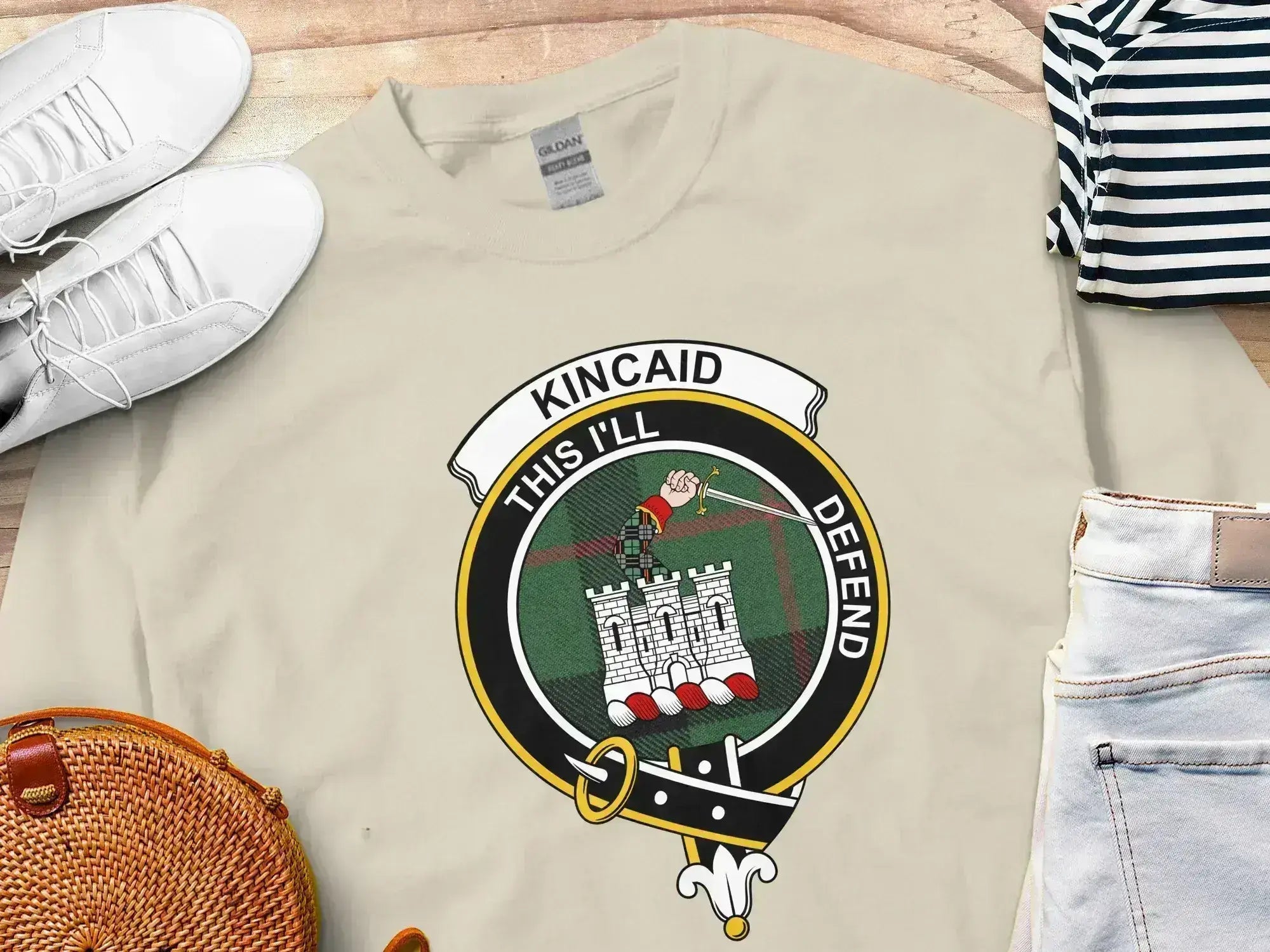 Kincaid This I'll Defend Family Crest Shirt product