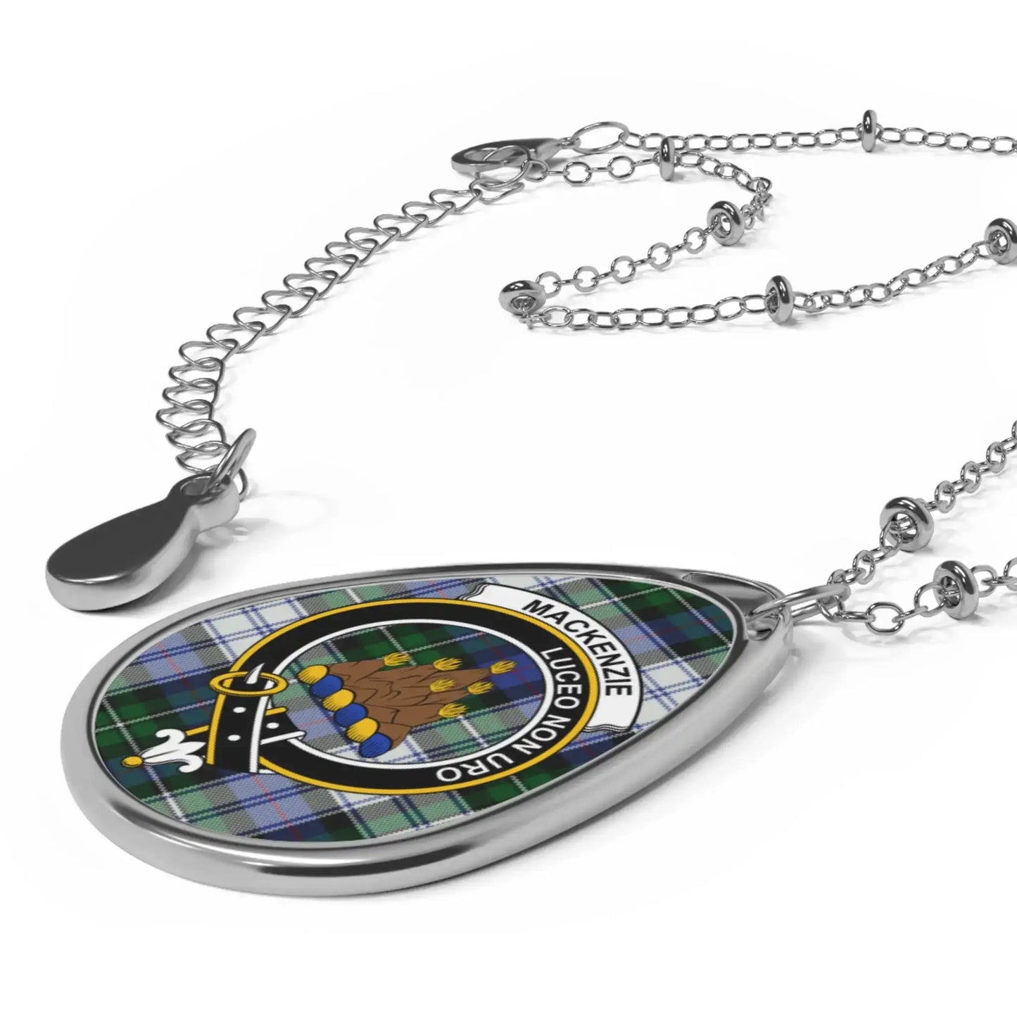 Choose Any Scottish Clan Necklace – Clan Crest Teardrop Pendant