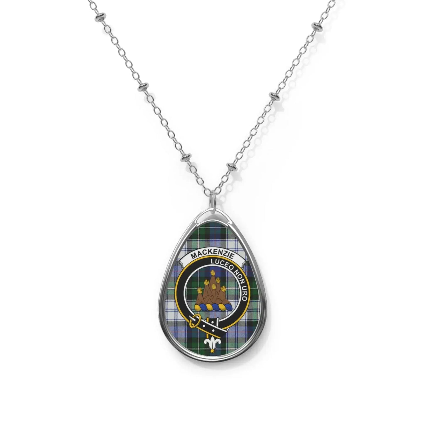 Choose Any Scottish Clan Necklace – Clan Crest Teardrop Pendant