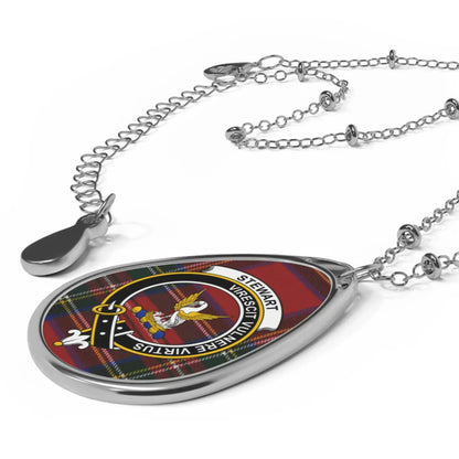 Choose Any Scottish Clan Necklace – Clan Crest Teardrop Pendant