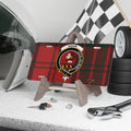 Clan Adair tartan novelty license plate — Loyal au Mort crest, 12" x 6" aluminium