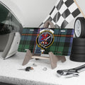 Clan Adam custom Scottish plaid crest license plate — 100% aluminium, 12x6 inch